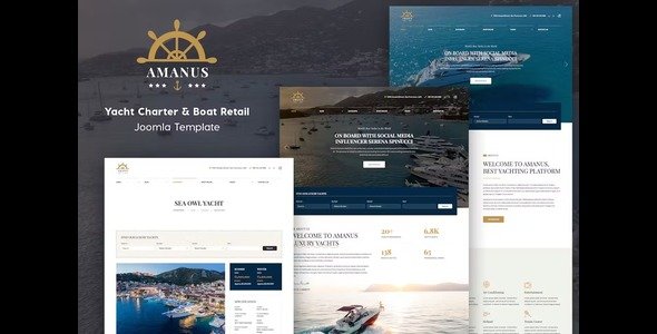 Amanus Yacht Charter Joomla Template